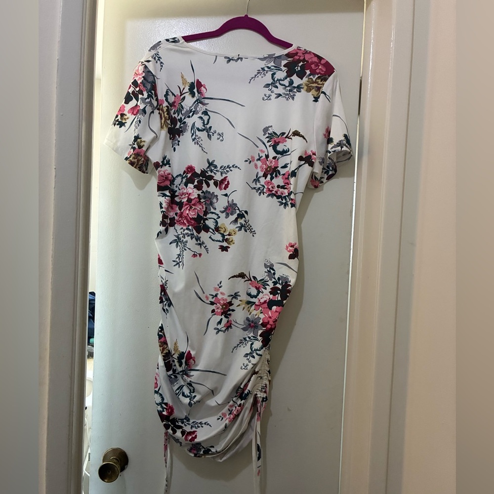 Side gathered t-shirt dress by Patpat XL NWOT